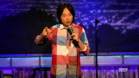Jimmy O. Yang performing his stand-up routine
